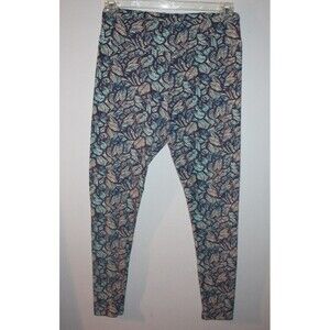 Lularoe Womens Multcolor Winter Fall Leaf Leaves Leggings Size Tall And Curvy TC